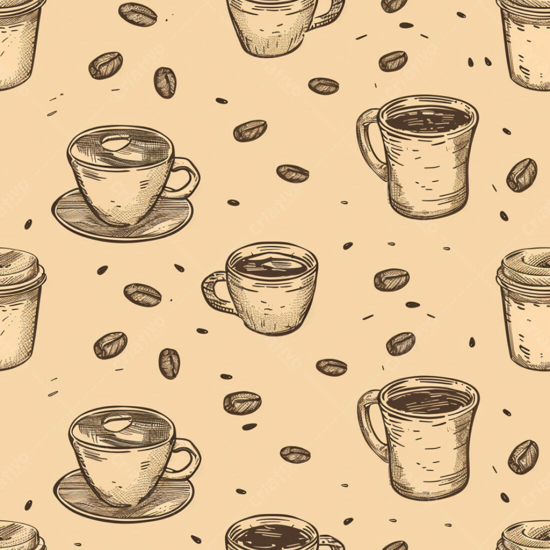 Textura Café Padrão para Fundo
