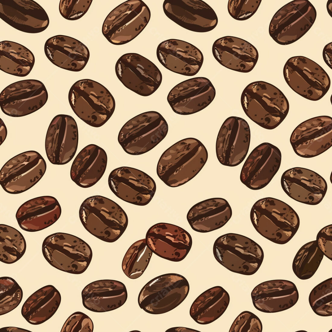 Textura Grãos de Café Marrons para Fundo