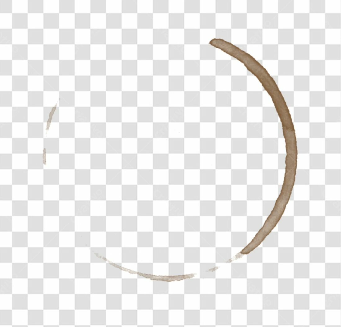 PNG Icon Coffee Stain Brown with Transparent Background