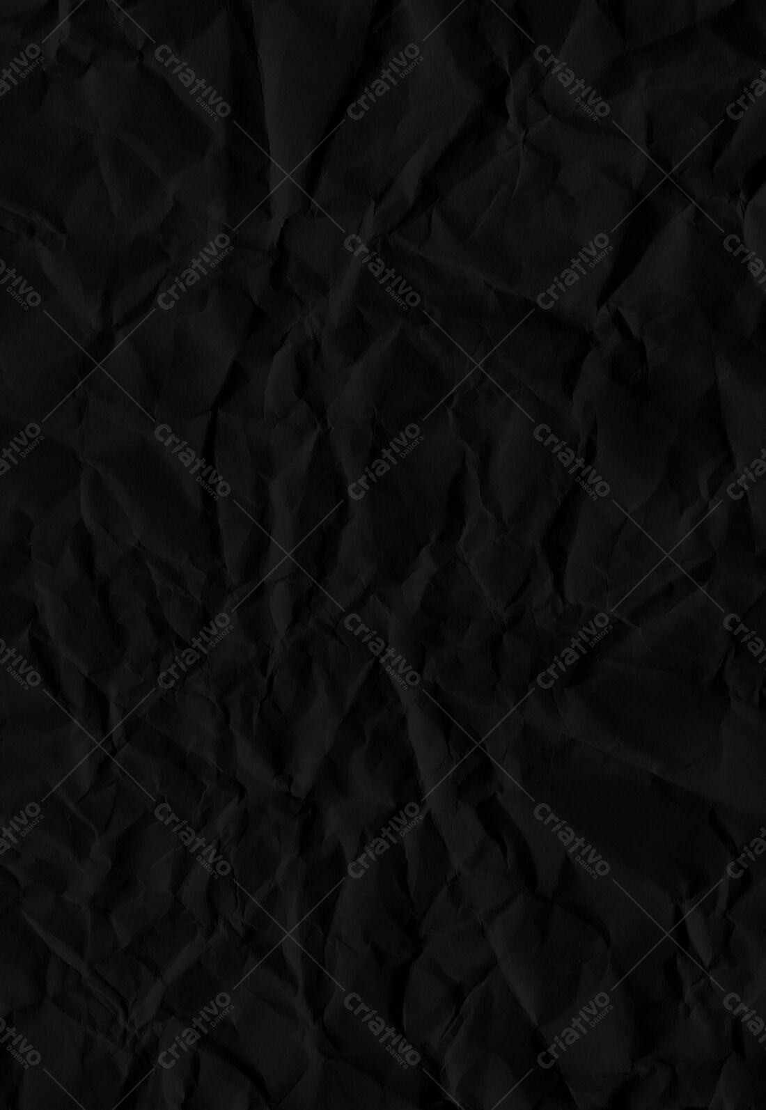 Textura papel amassado preto para fundo