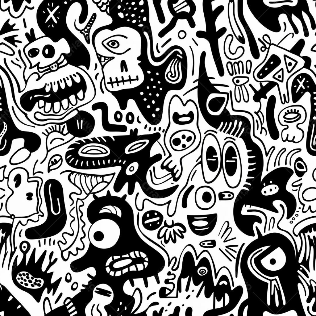 Textura Abstrata Monstros para Fundo
