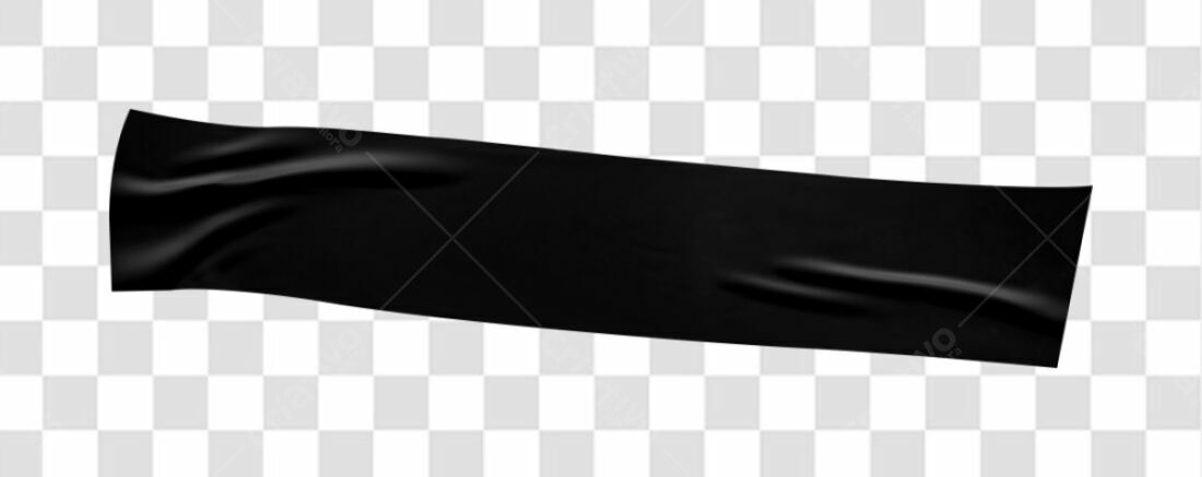 Fita Adesiva Preta PNG com fundo transparente