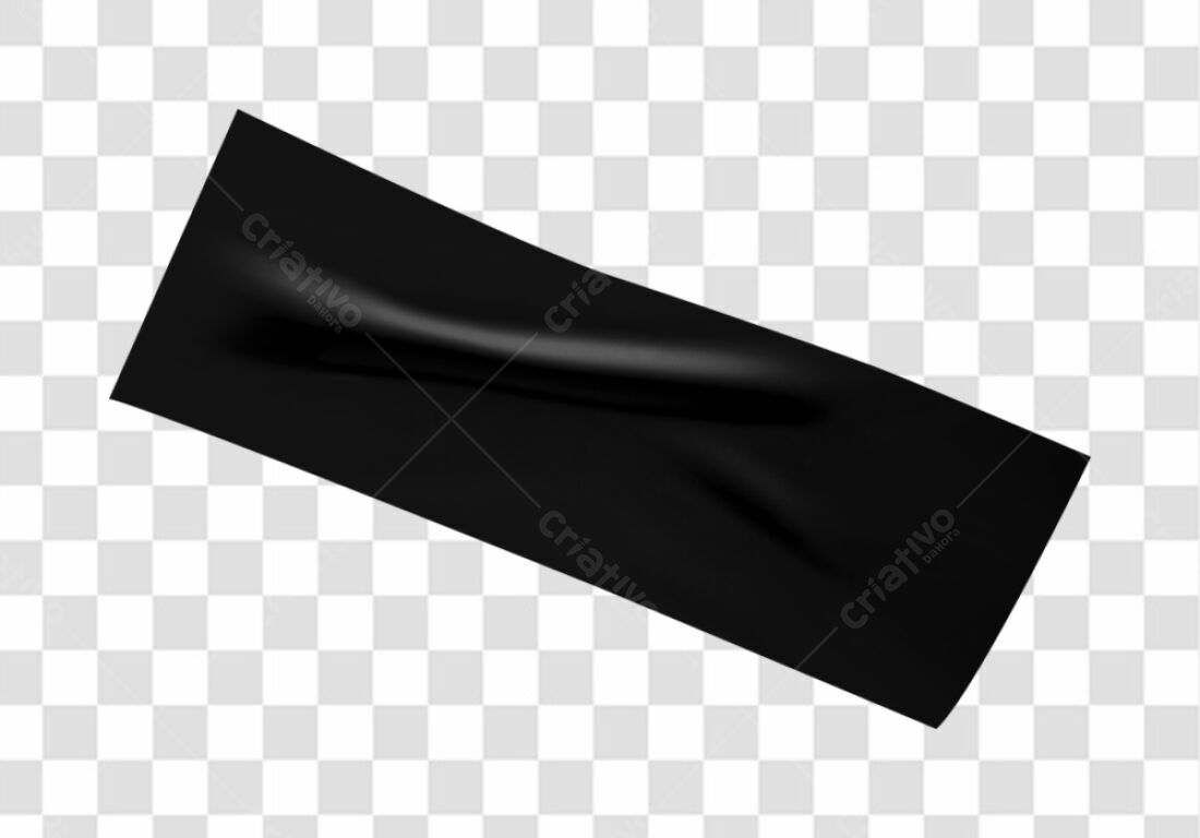 Fita Adesiva Preta PNG com fundo transparente