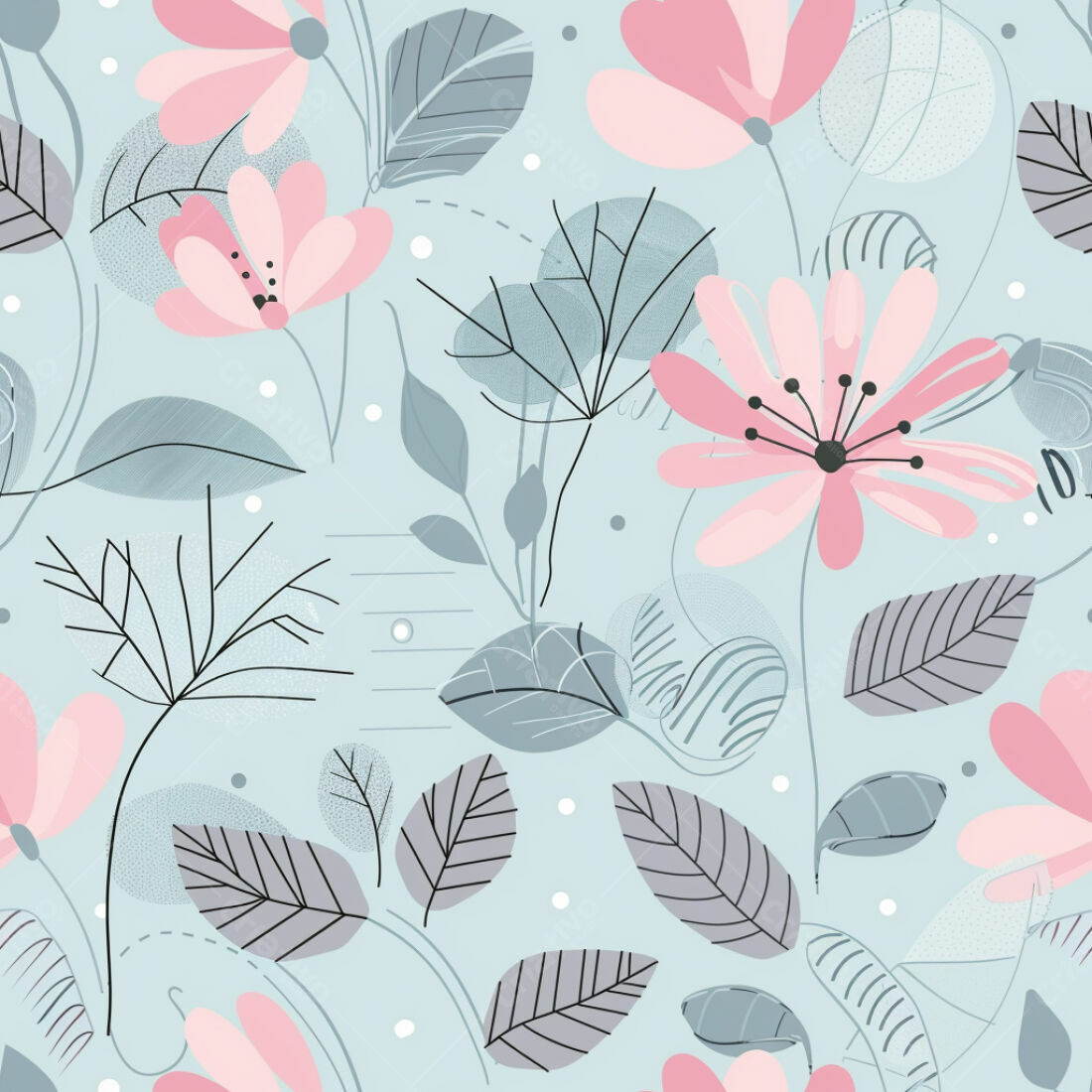 Textura floral romântica para papel de parede