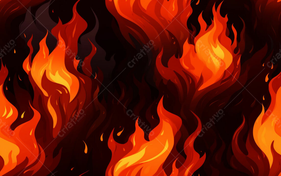 Textura Fogo Infernal para Fundo de Jogo