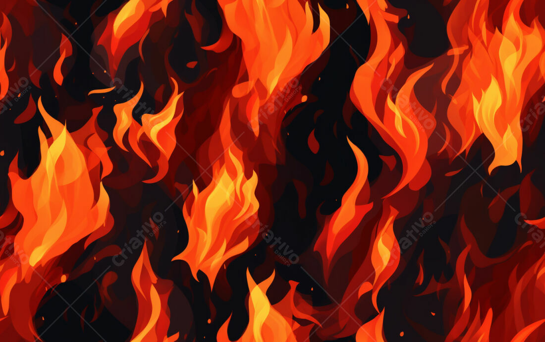 Textura Fogo Vivo para Fundo de Jogo