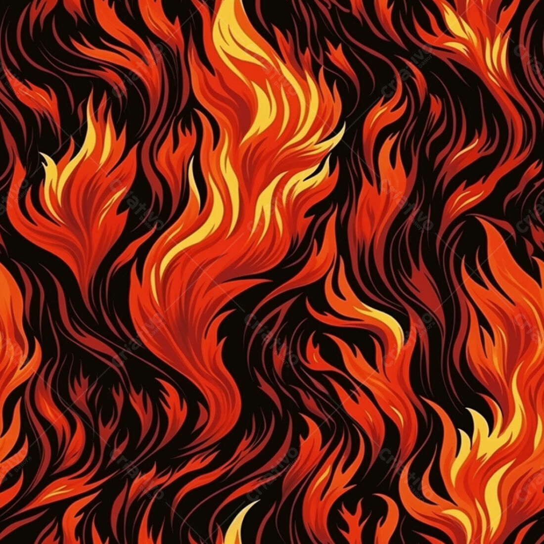 Textura Chamas Vermelhas e Laranjas para Fundo
