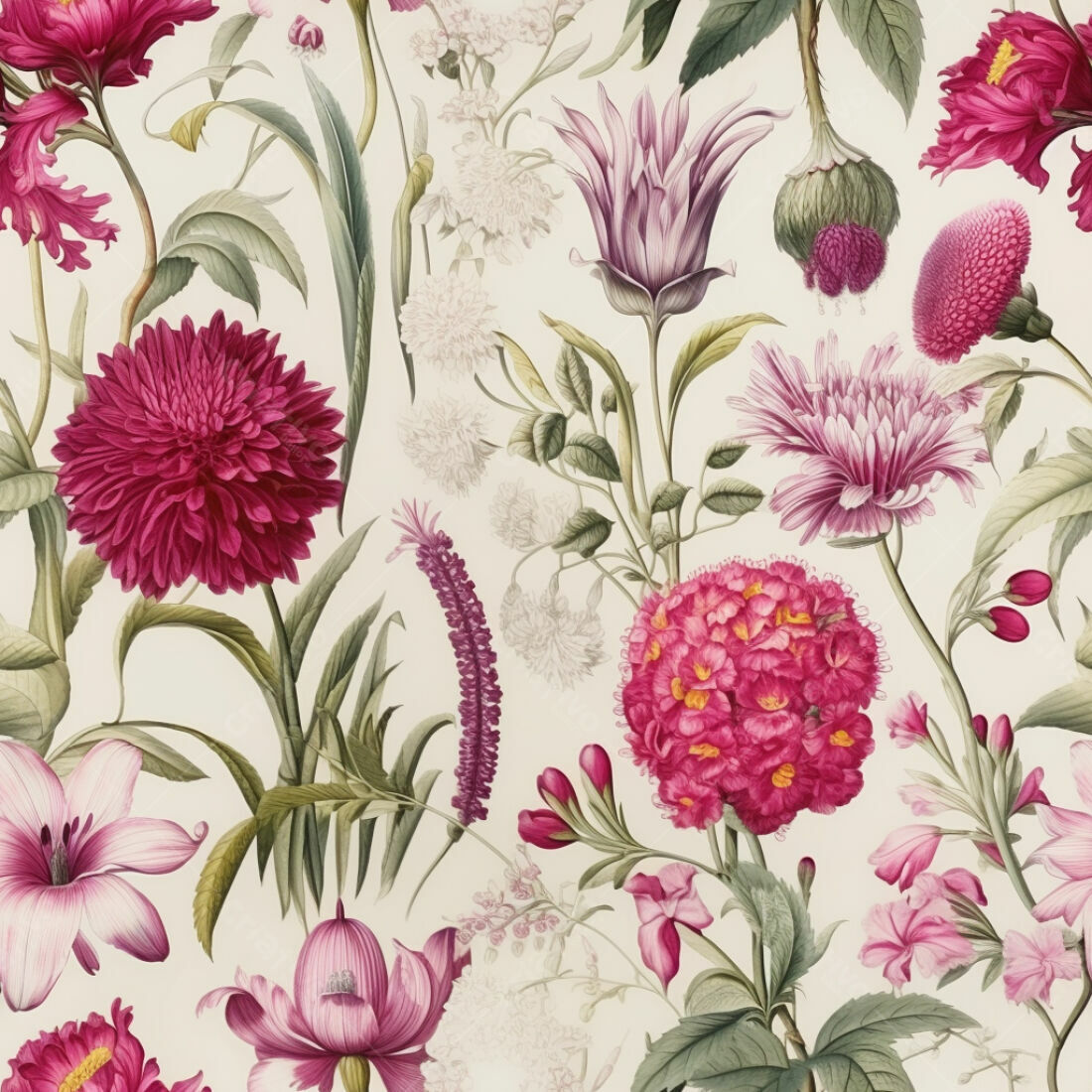 Textura floral romântica para papel de parede