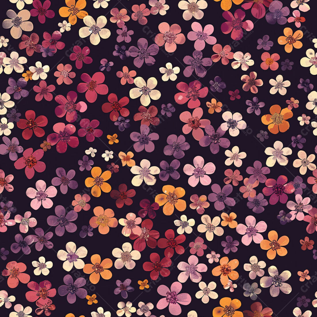 Textura floral romântica para papel de parede