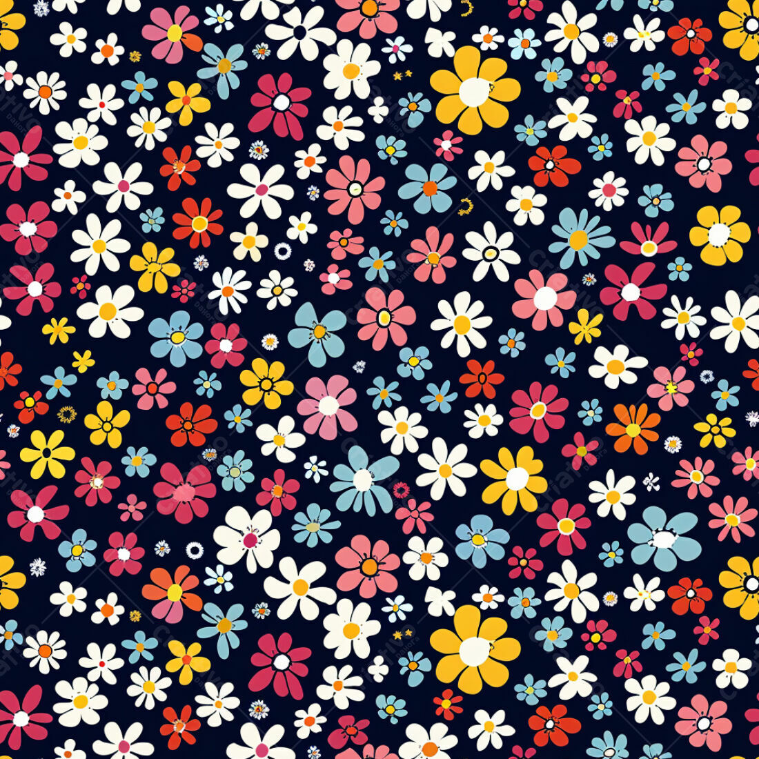 Textura floral colorida para fundo