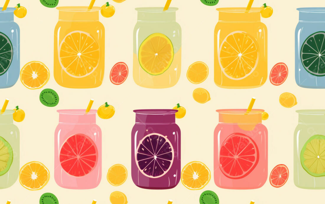 Textura Frutas Tropicais para Fundo
