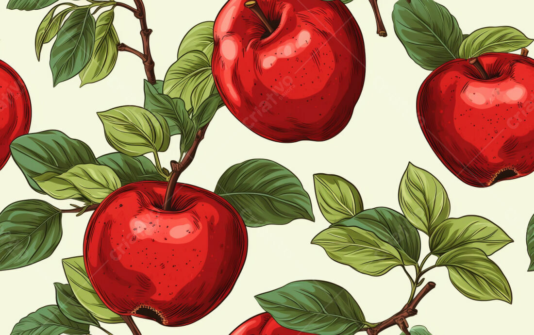 Textura maçã vermelha para papel de parede