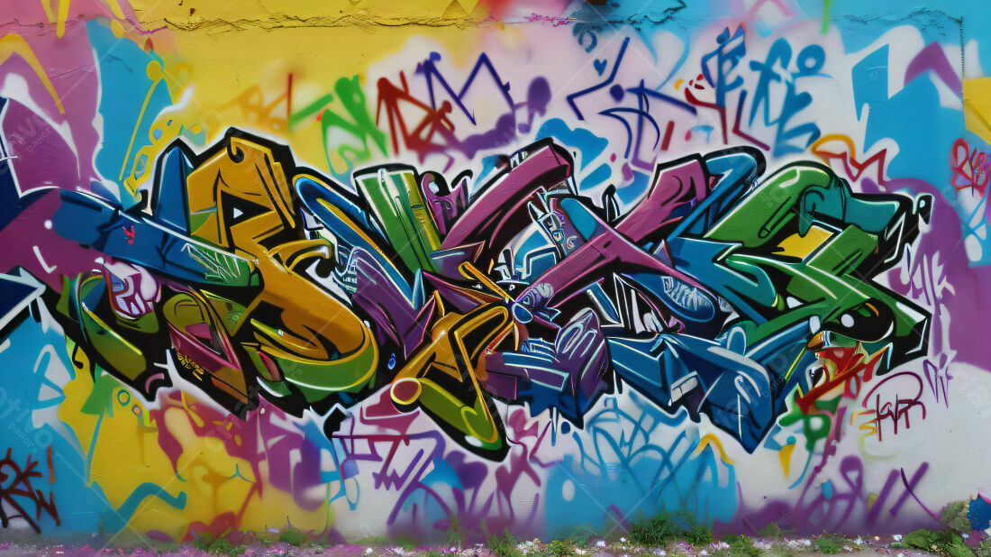 Textura Grafite Colorido para Fundo