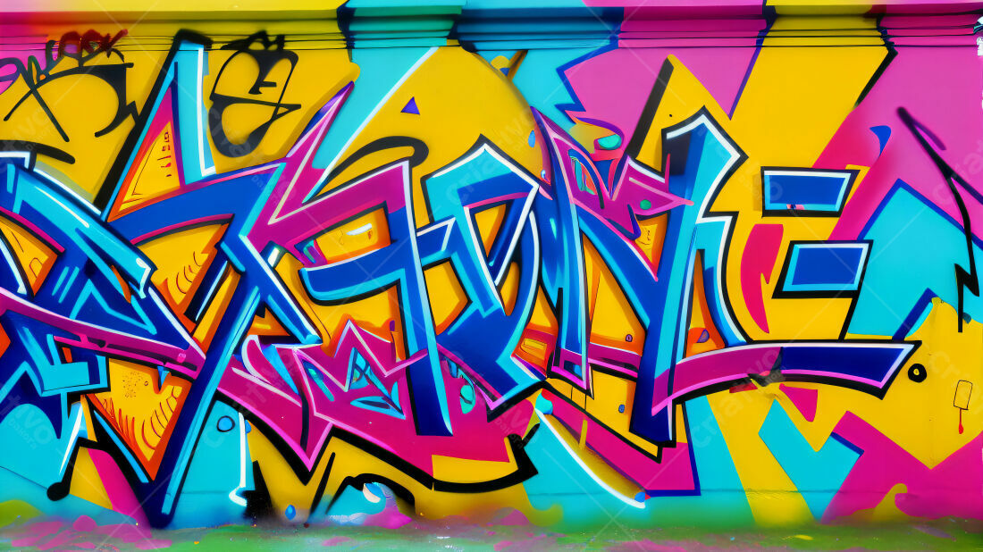 Textura Grafite Abstrato Colorido para Fundo