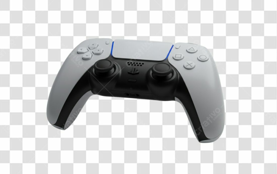 Mockup Controle PS5 PNG com fundo transparente