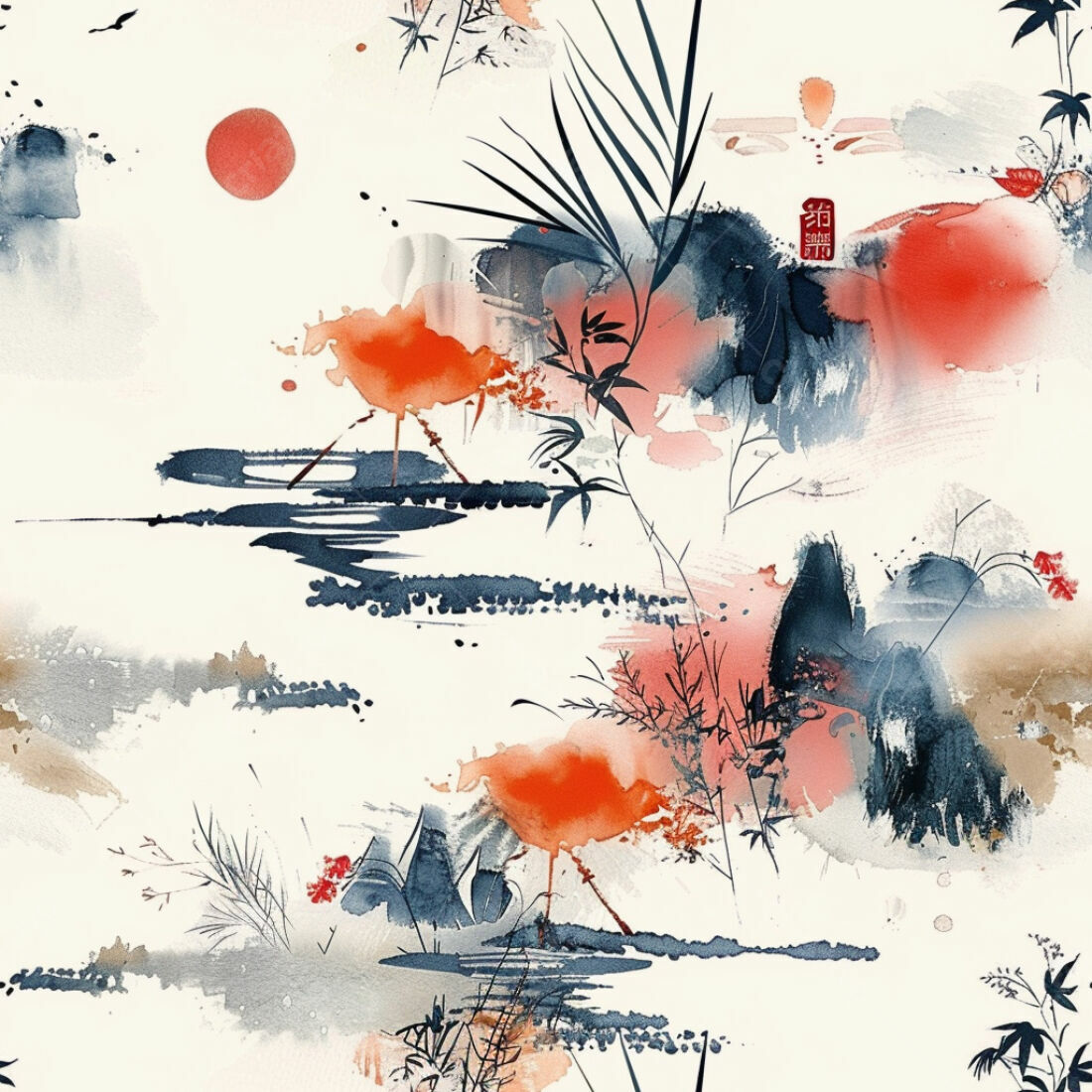 Textura aquarela japonesa para papel de parede