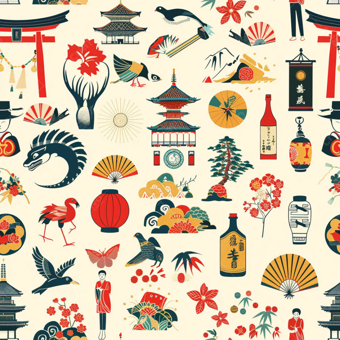 Textura Japonesa para Fundo