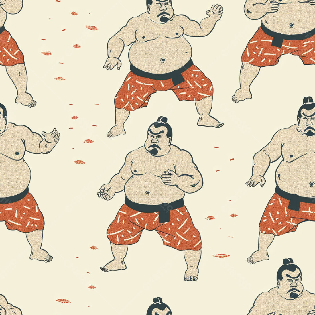 Textura Sumo Japonês para Papel de Parede