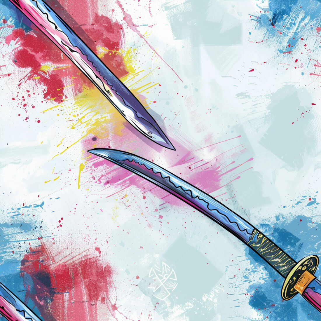 Textura Katana Abstrata para Fundo de Game