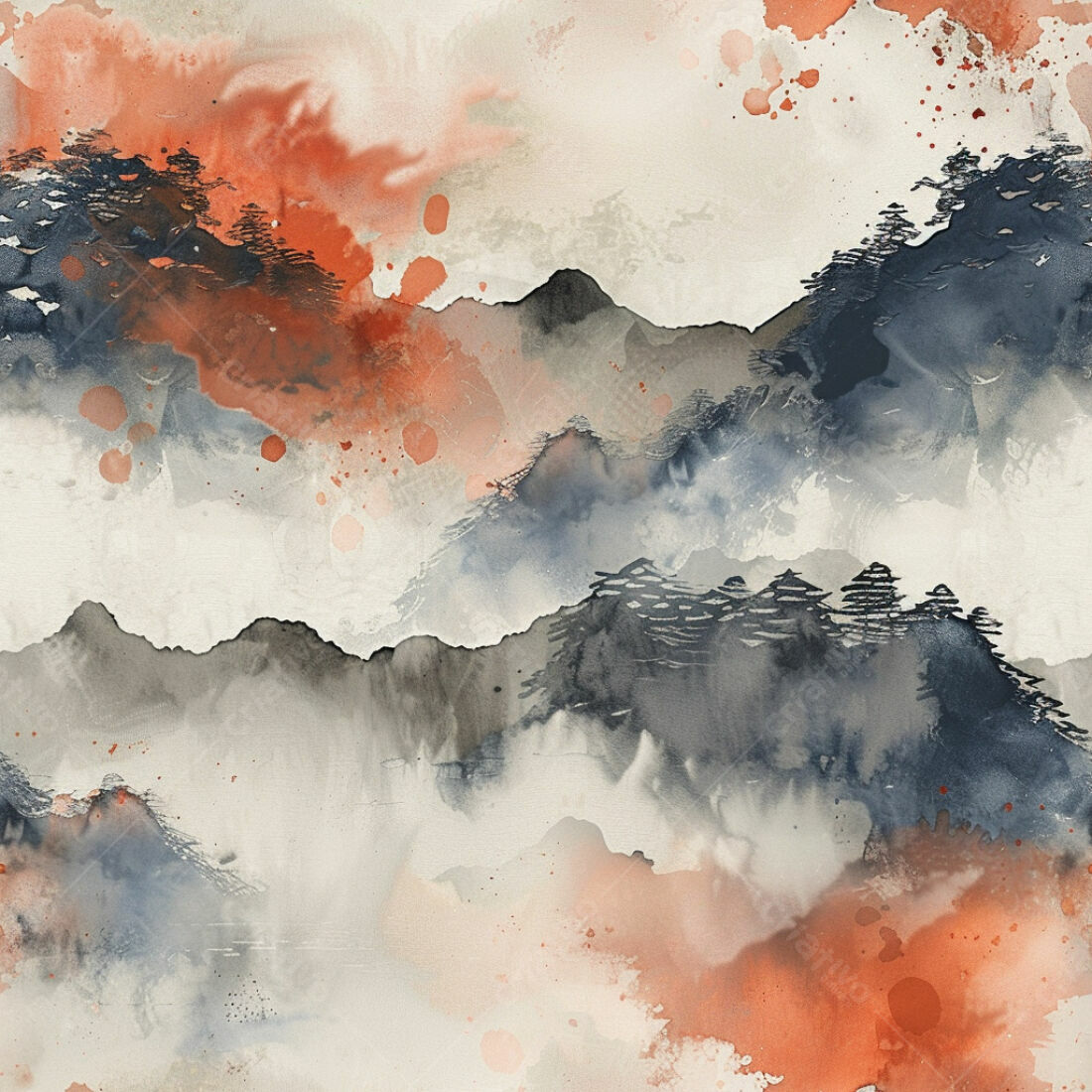 Textura Paisagem Montanhas para Fundo