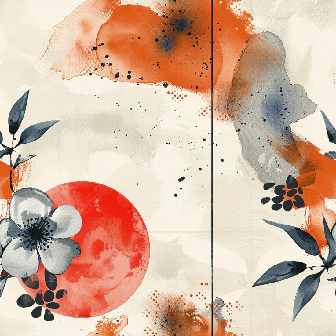 Textura Abstrata Floral para Fundo