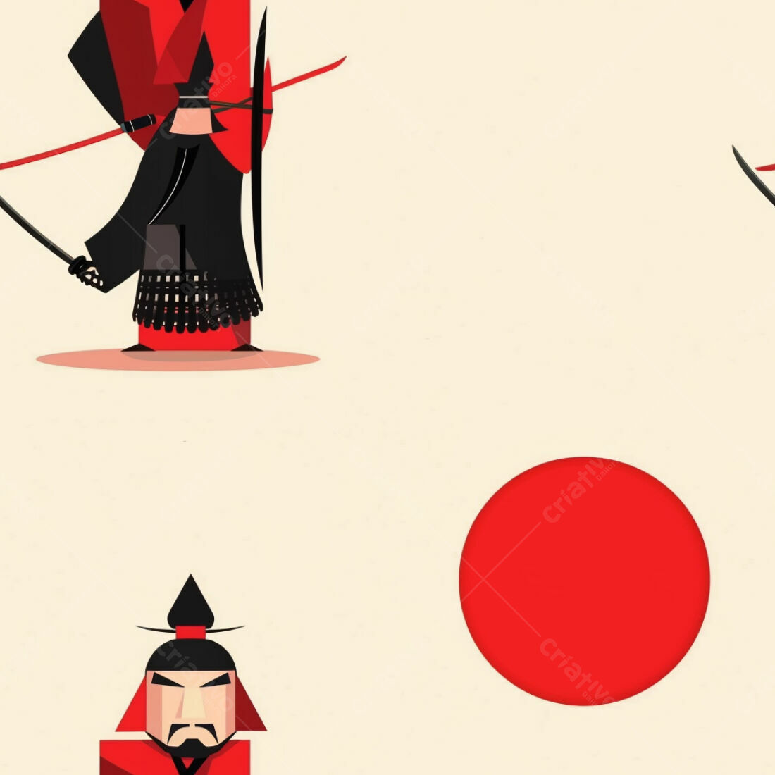 Textura Samurai para Fundo Japonês