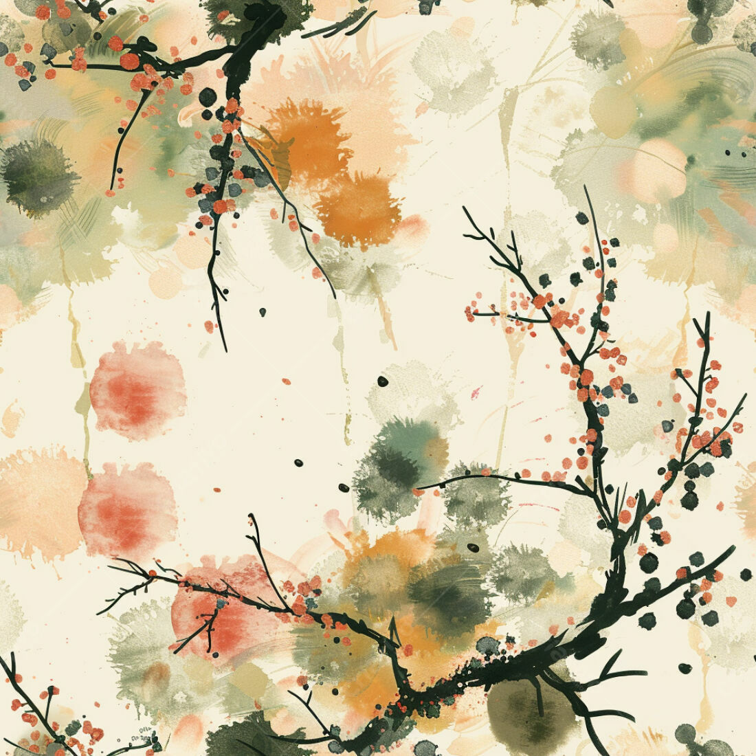 Textura aquarela floral para fundo