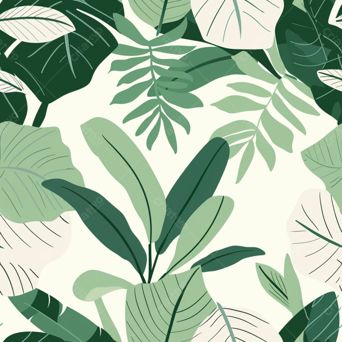 Textura Folhas Tropicais para Fundo