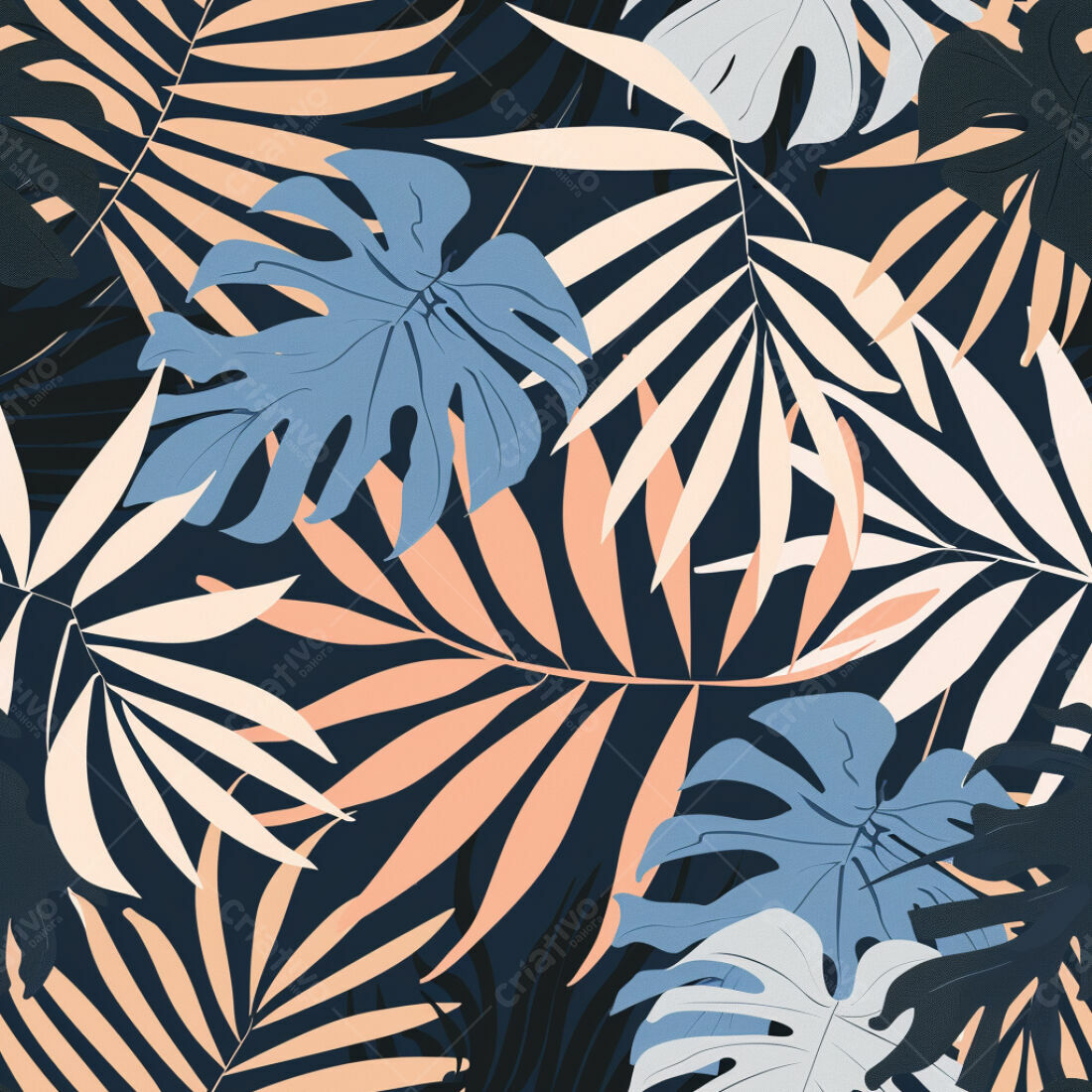 Textura Folhas Tropicais para Fundo