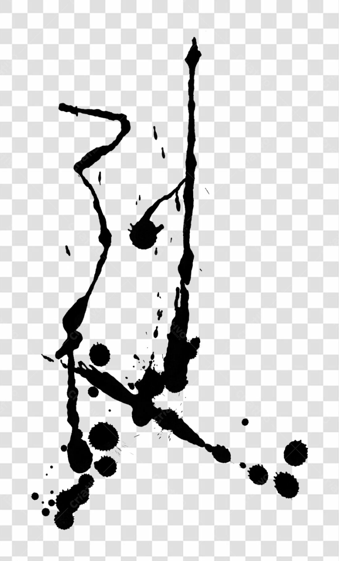 Banner abstrato em PNG com fundo transparente