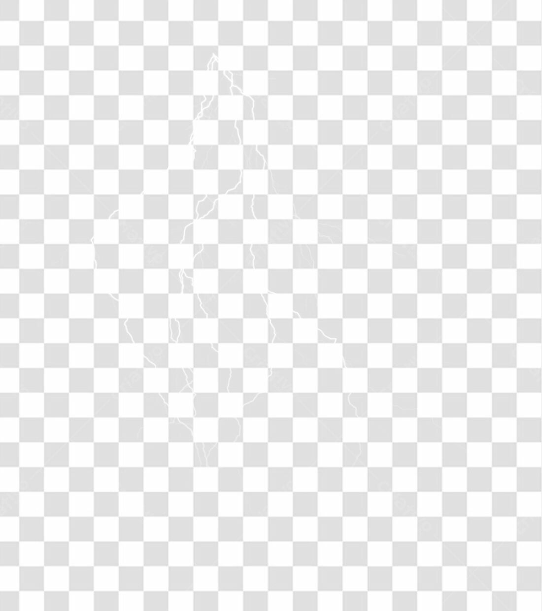 Elemento gráfico PNG Raio com fundo transparente