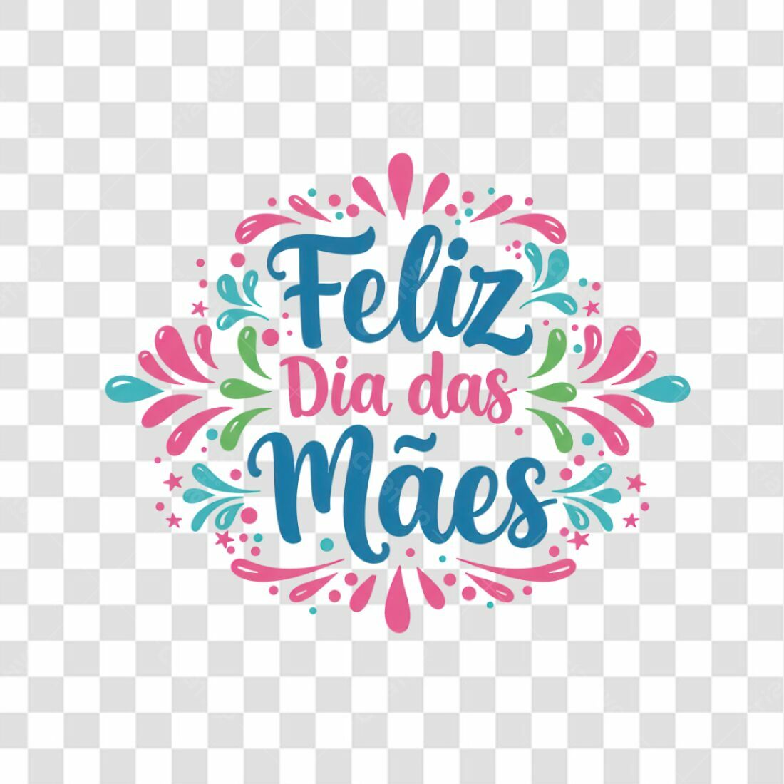 Post Instagram Feliz Dia das Mães PNG com fundo transparente