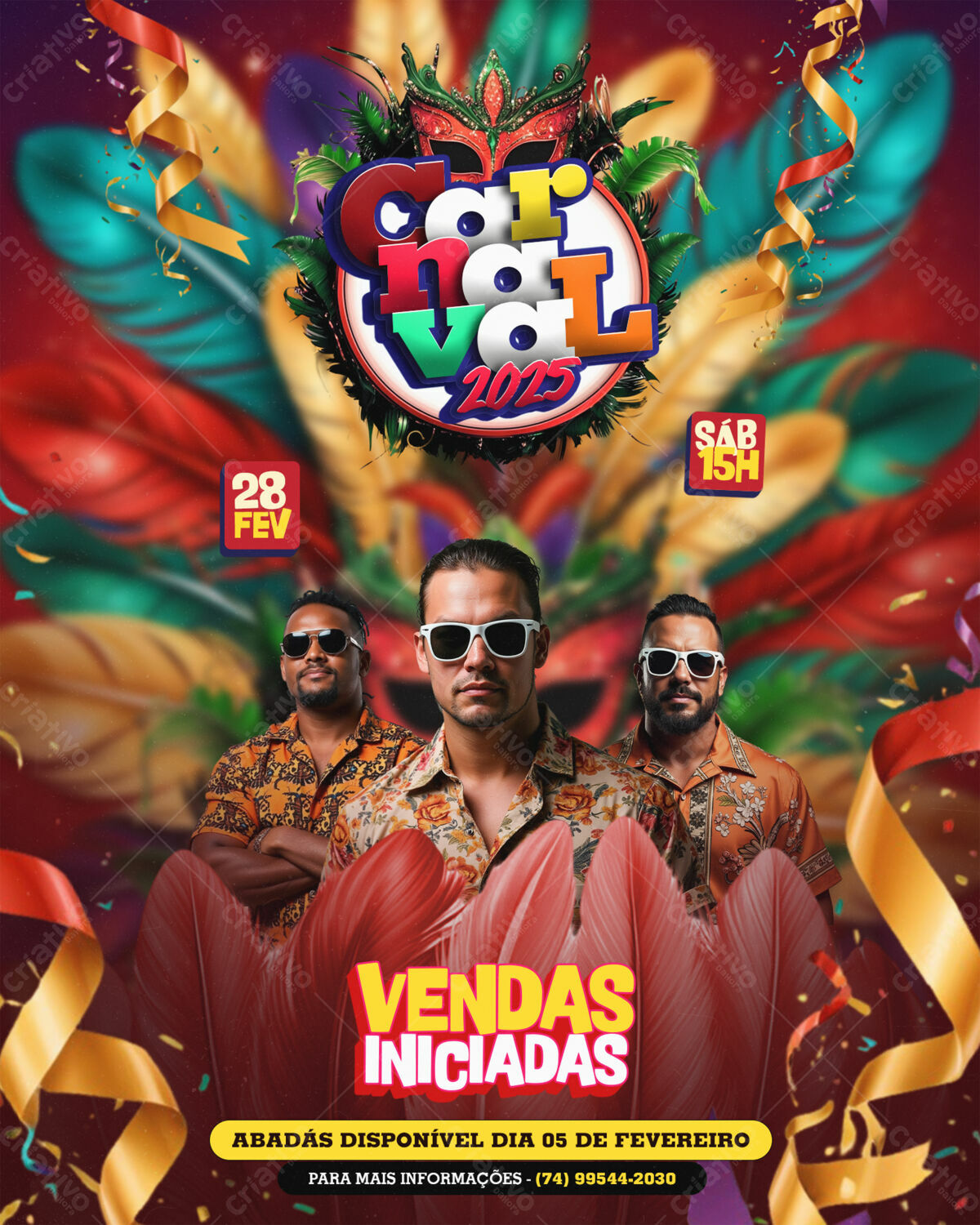 Flyer Carnaval 2025 PSD Editável
