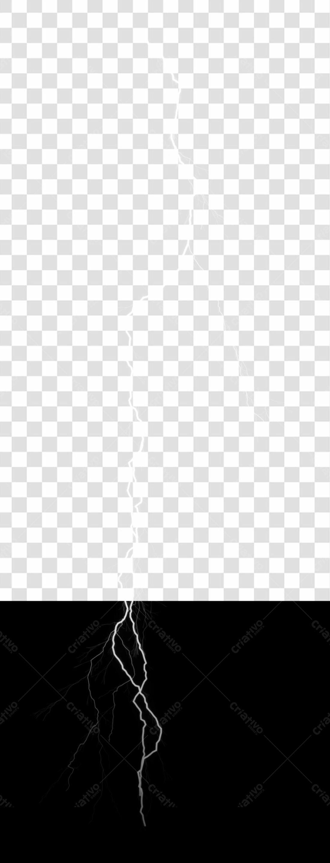 PNG Elemento Gráfico Raio com Fundo Transparente