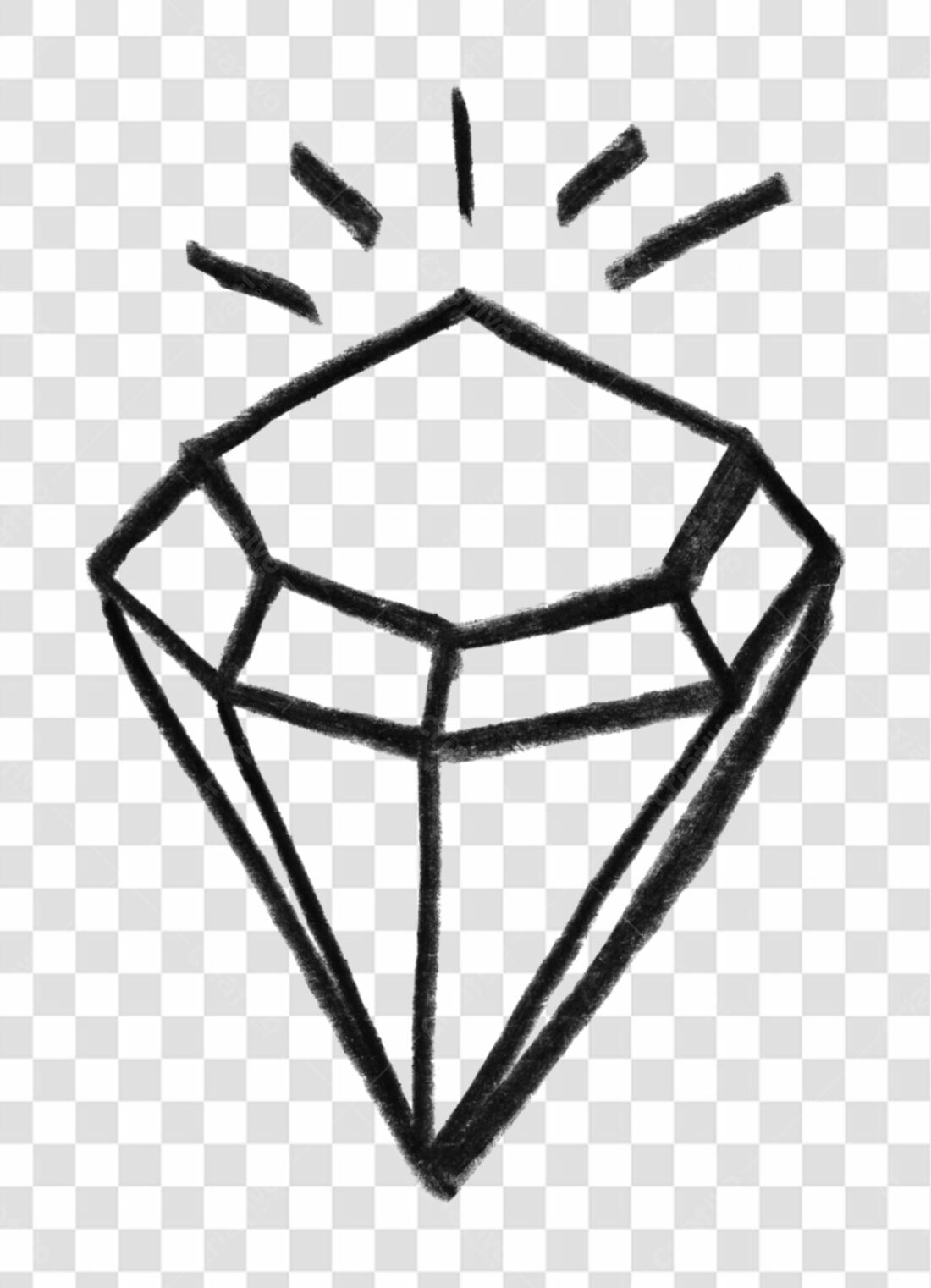 Logo Diamante PNG com fundo transparente