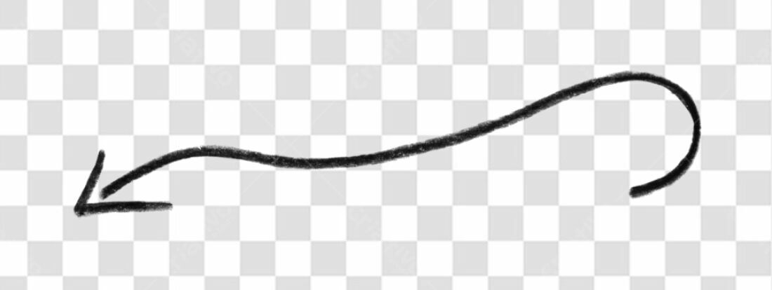 Elemento gráfico seta PNG com fundo transparente