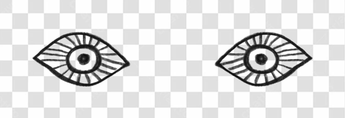 Elementos gráficos Olhos PNG com fundo transparente