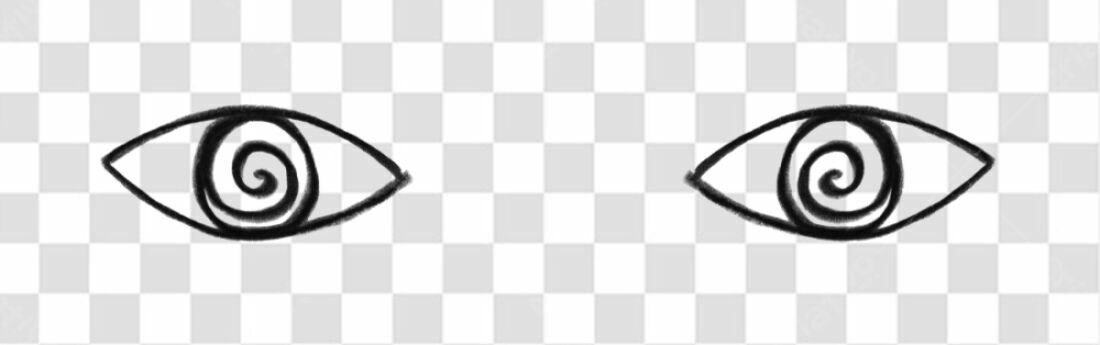 Logo PNG com fundo transparente Olhos espiral