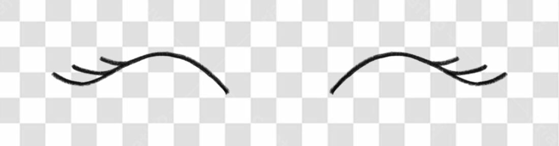 Elementos PNG para Instagram Olhos com cílios PNG com fundo transparente
