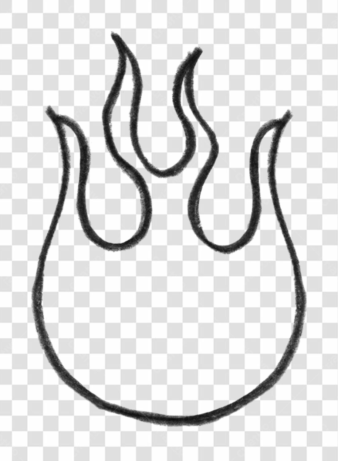 Icone Chama PNG com fundo transparente