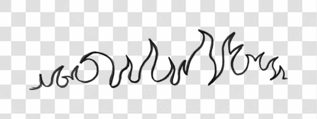 Elemento decorativo Chama PNG com fundo transparente