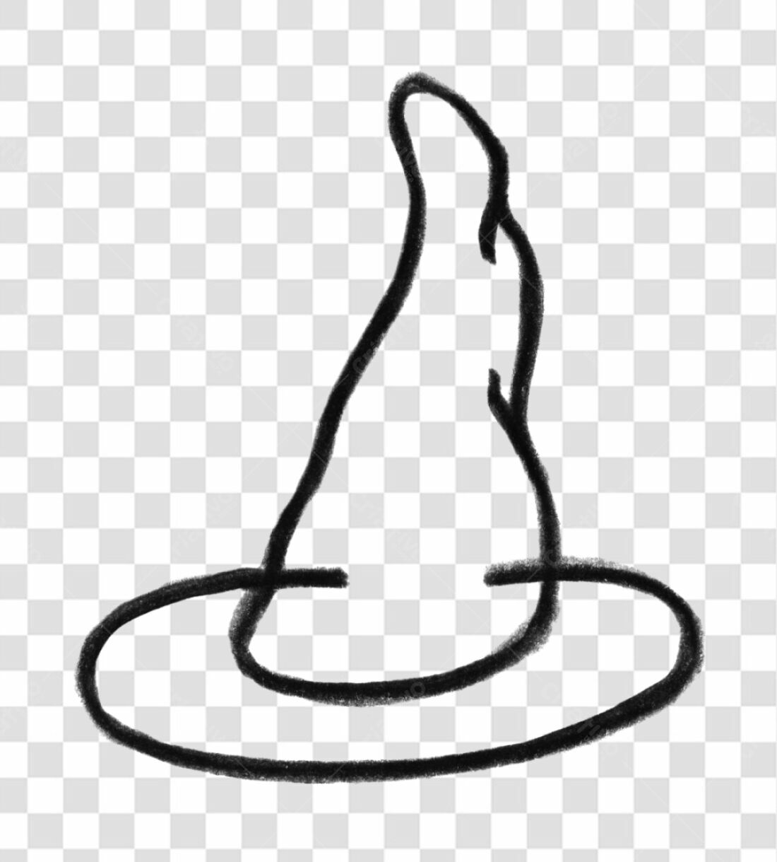 Icone Bruxa Chapéu PNG com fundo transparente