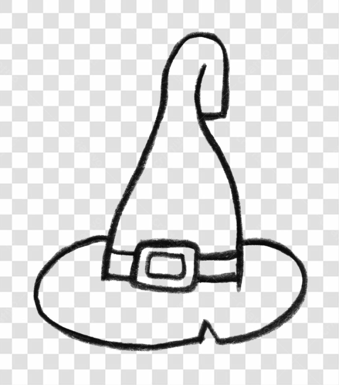 PNG chapéu de bruxa para Halloween com fundo transparente