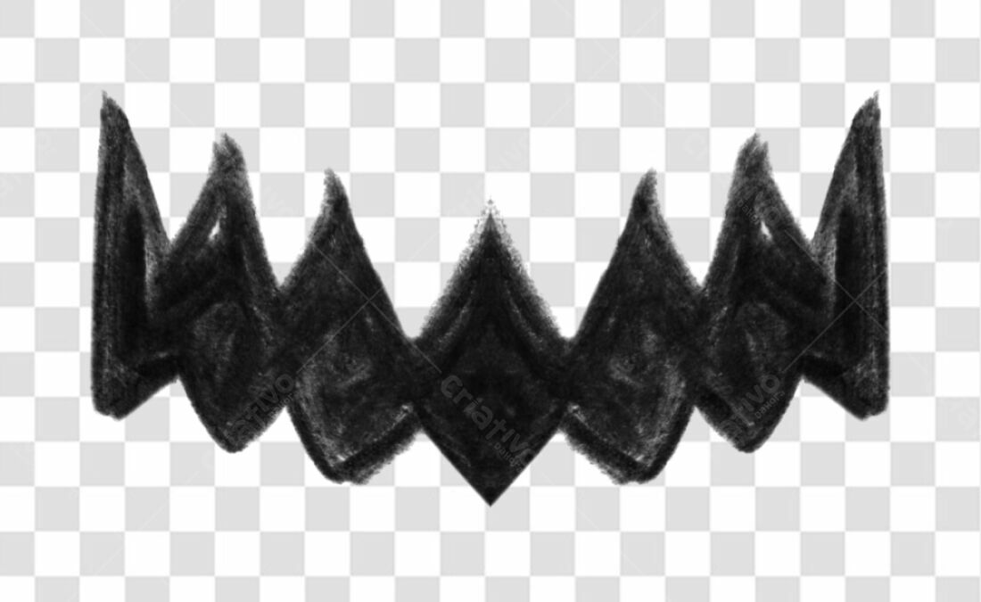 Banner coroa abstrata PNG com fundo transparente