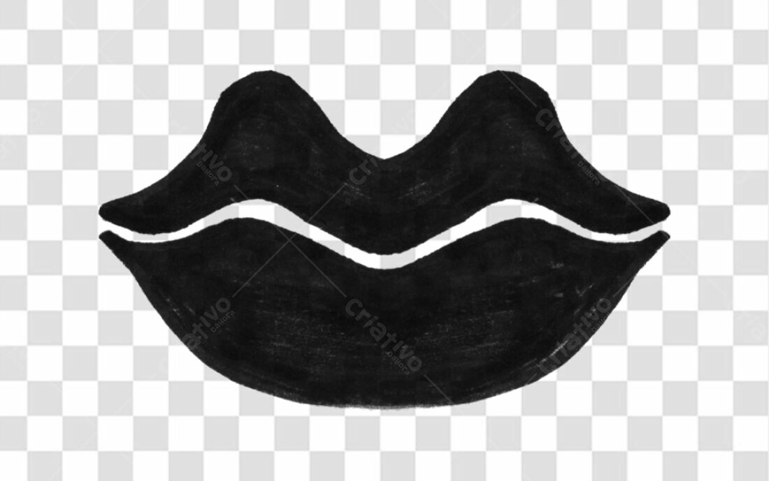 Logo PNG com fundo transparente Lábio Preto