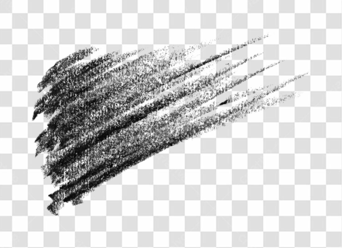 PNG Efeito Pincelada Grafite Fundo Transparente