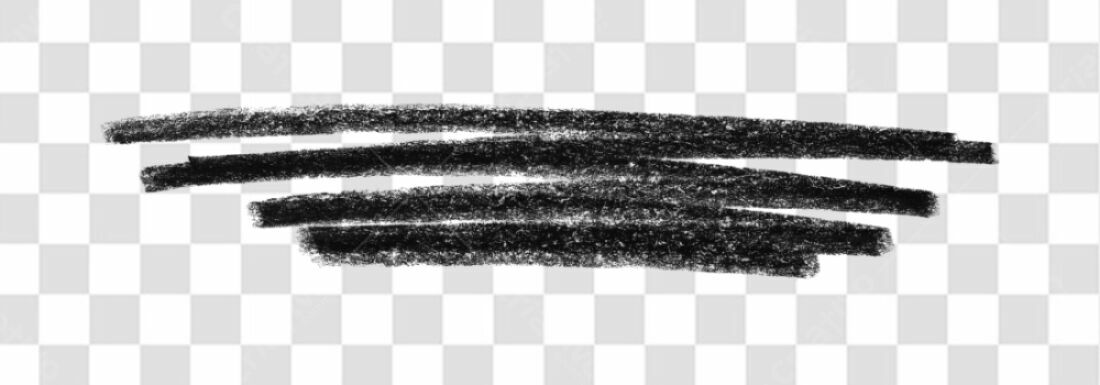 Banner abstrato em preto PNG com fundo transparente
