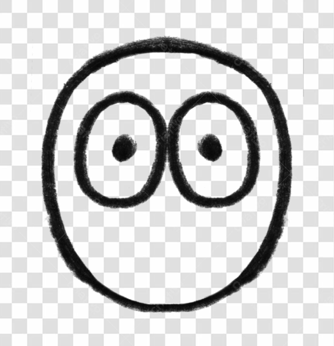 Emoji Olhos PNG com fundo transparente
