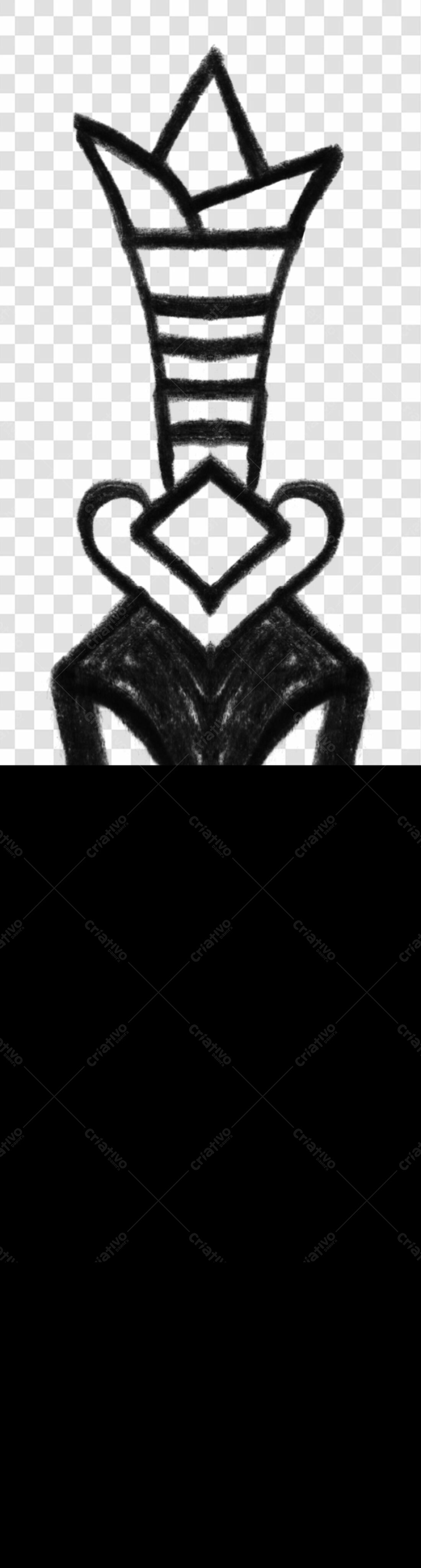 Logo minimalista coroa PNG com fundo transparente