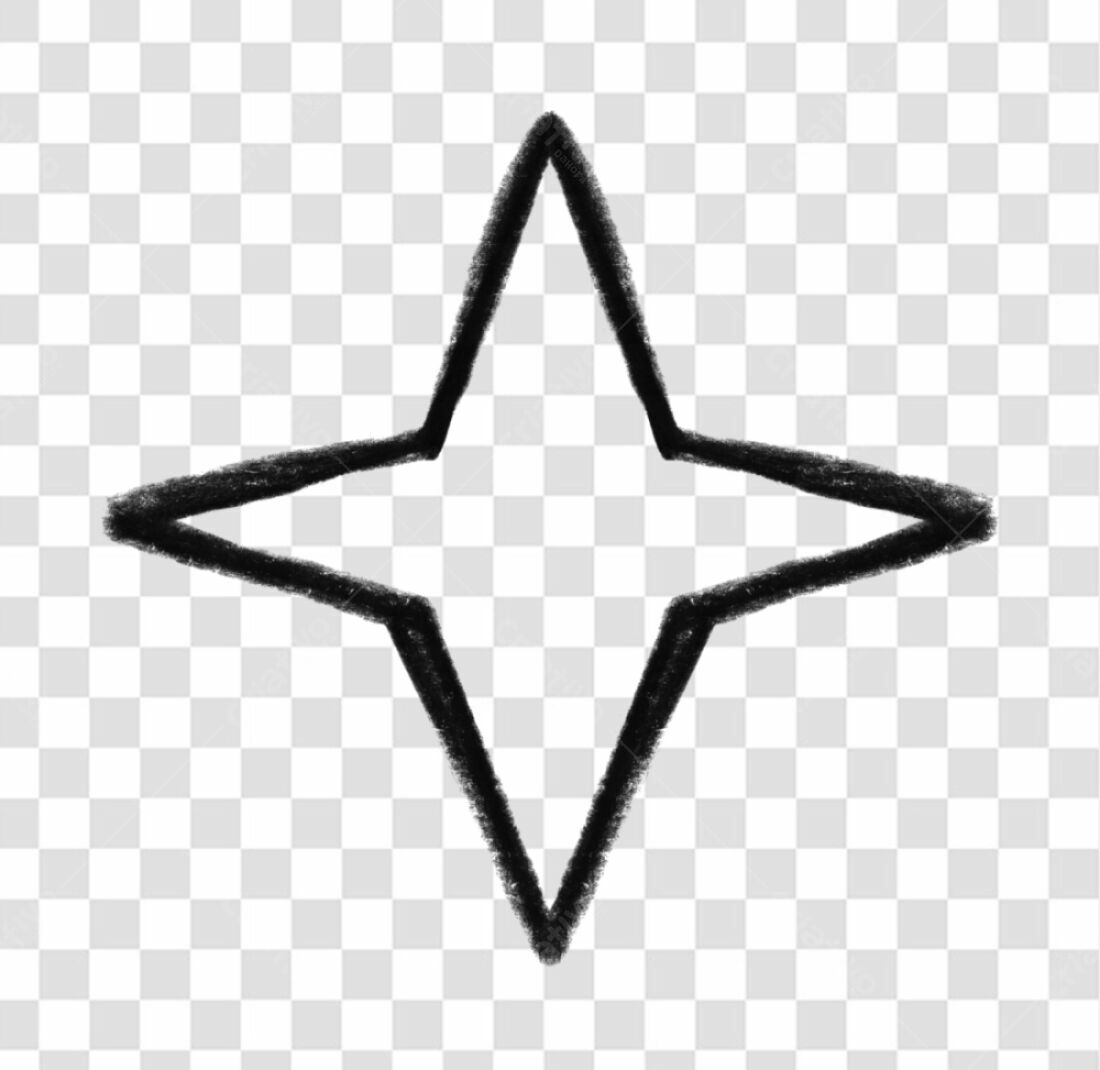 Logo PNG com fundo transparente Estrela Abstrata